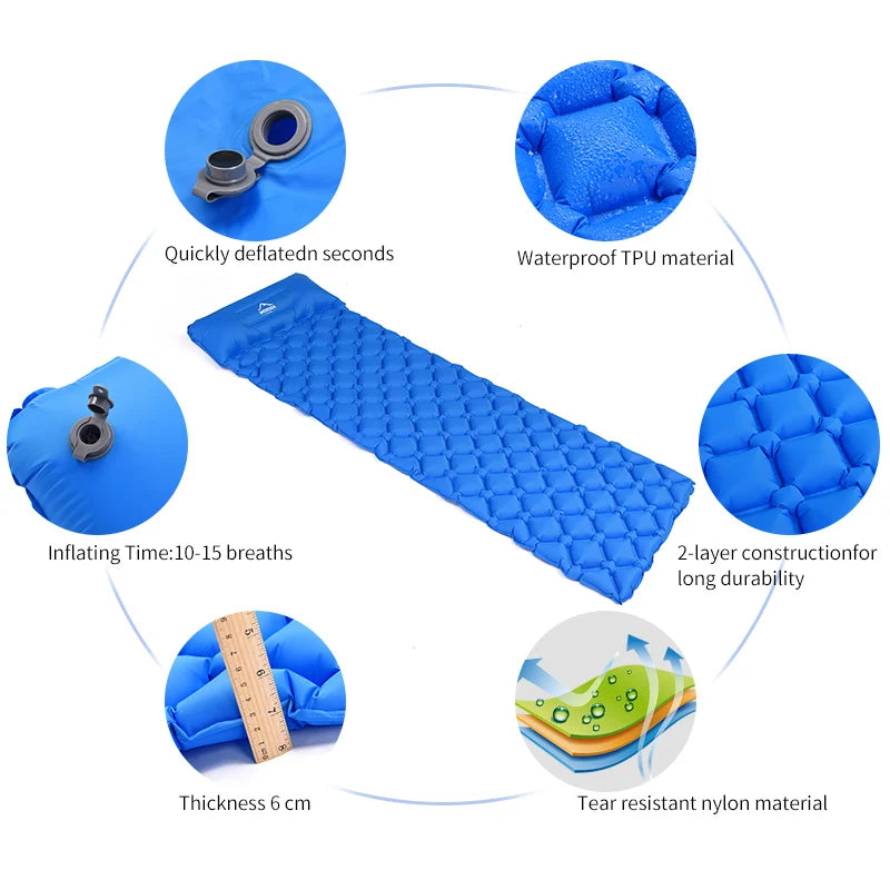 Widesea Camping Sleeping Pad Inflatable