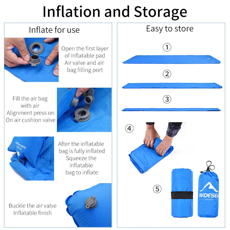 Widesea Camping Sleeping Pad Inflatable