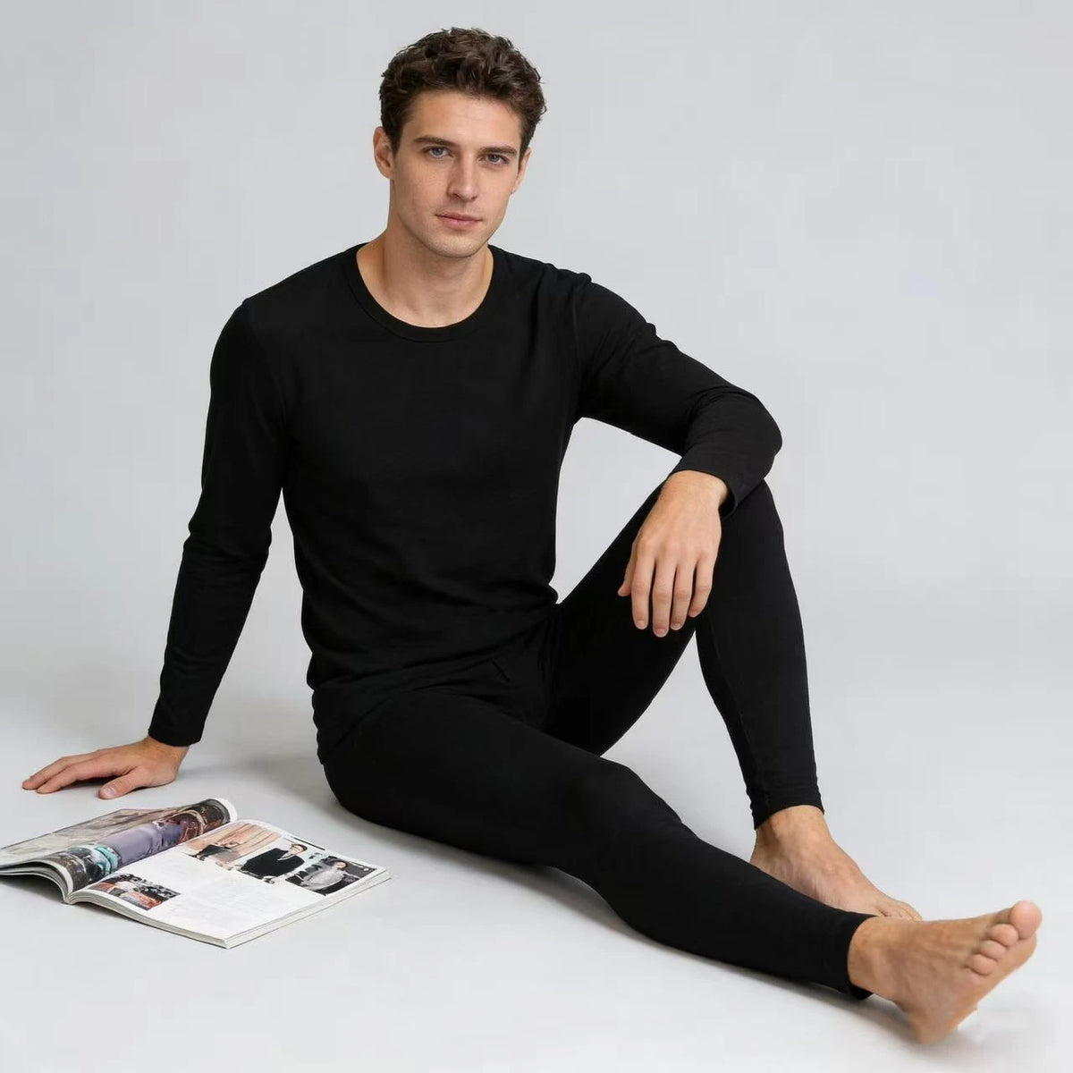 Men's 100% Merino Wool Base Layer Set