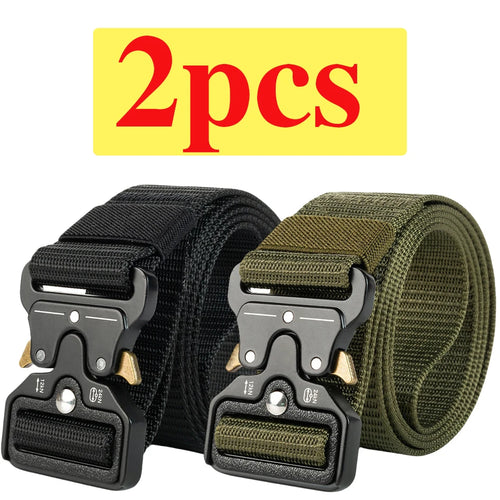 2-Pack Men's Tactical Belt