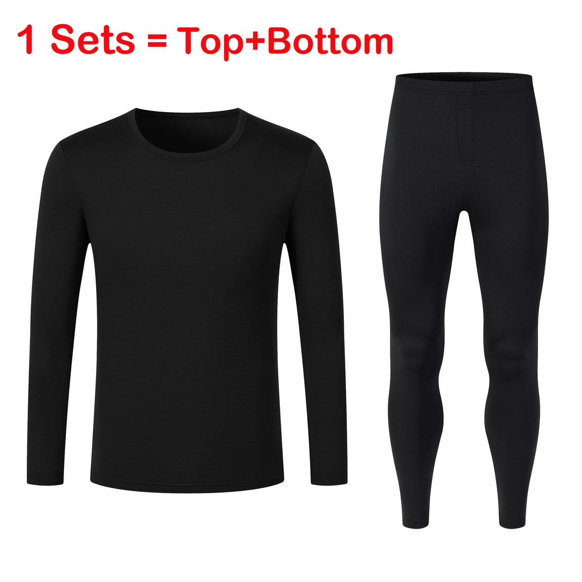 Men's 100% Merino Wool Base Layer Set