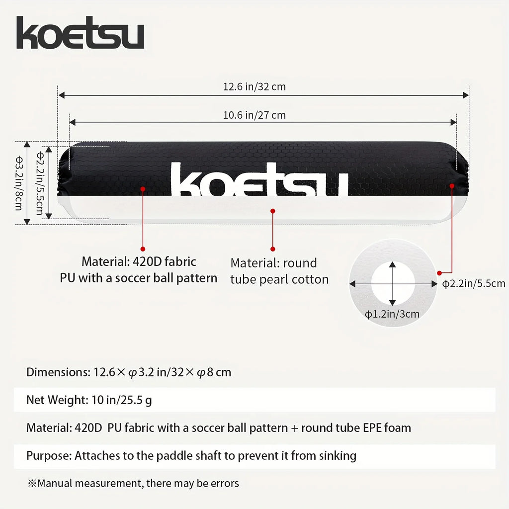 KOETSU Paddle Buoyancy Sleeve Black