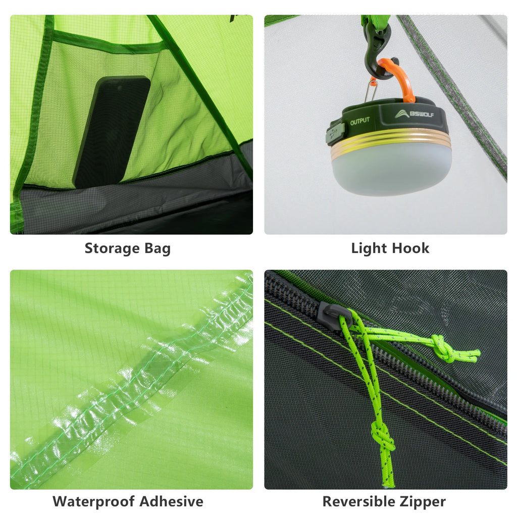 BISINNA 2 Person Ultralight Camping Tent