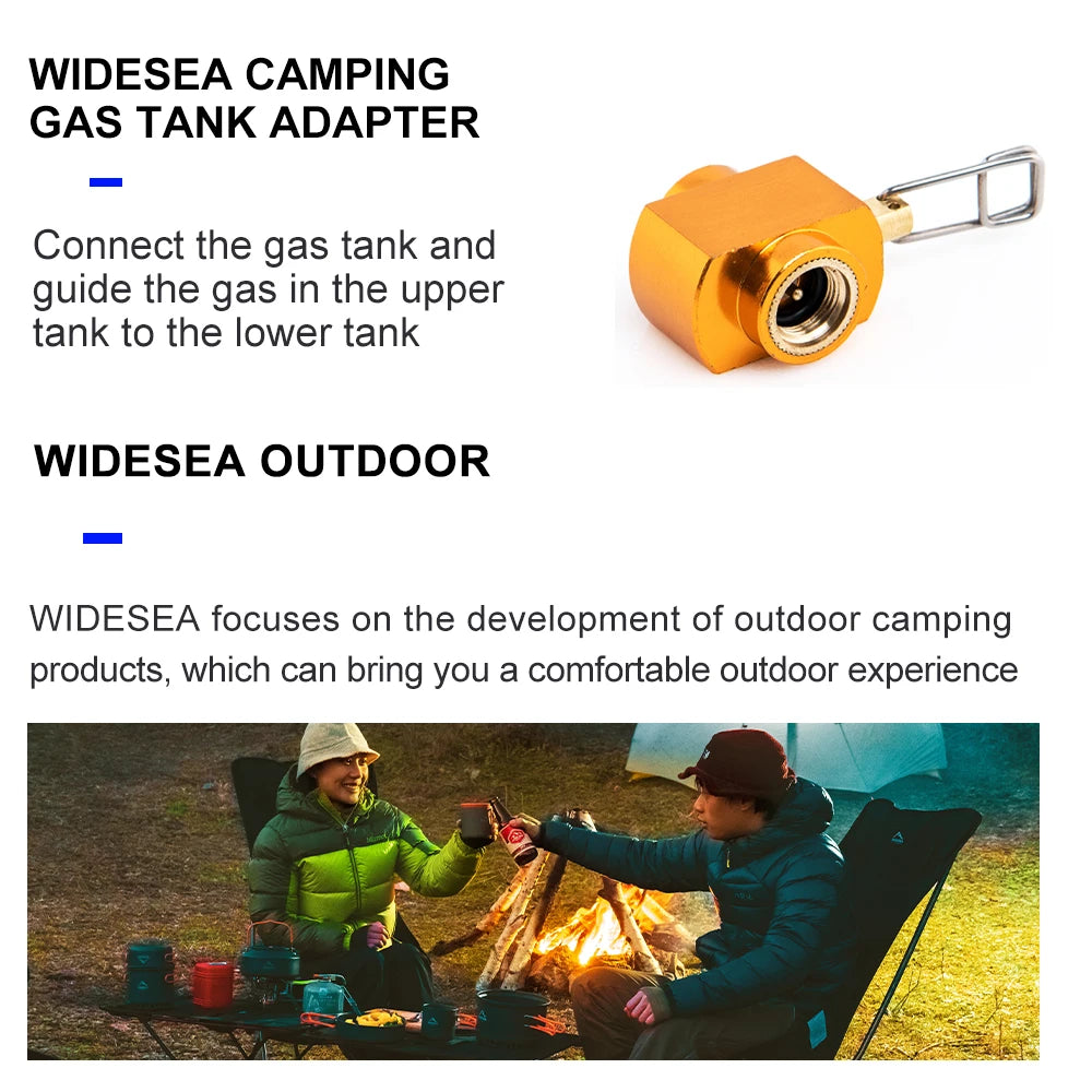 Widesea Camping Stove Butane Refill Adapter