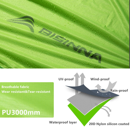 BISINNA 2 Person Ultralight Camping Tent