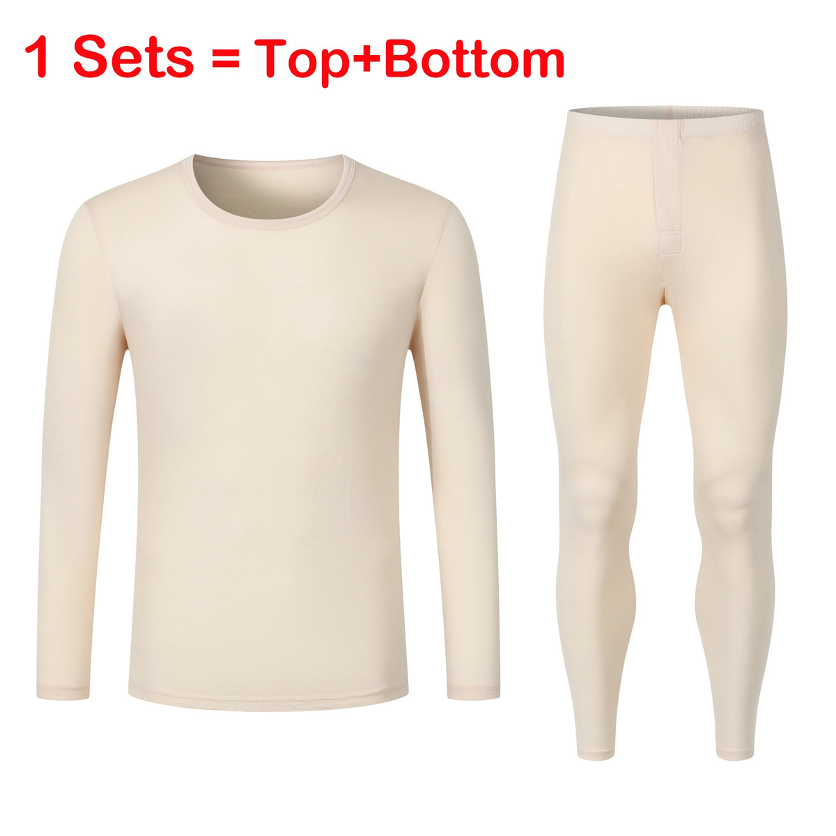 Men's 100% Merino Wool Base Layer Set