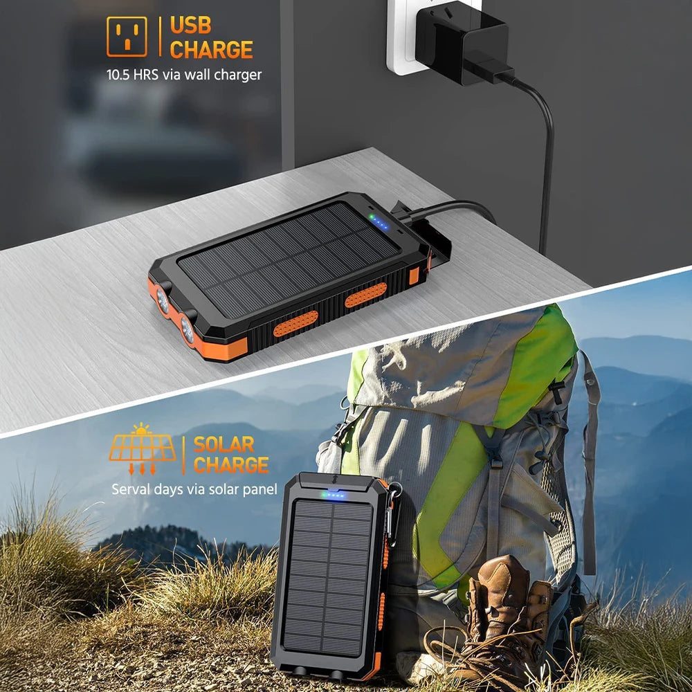 Solar Power Bank 80000mAh Portable Charger