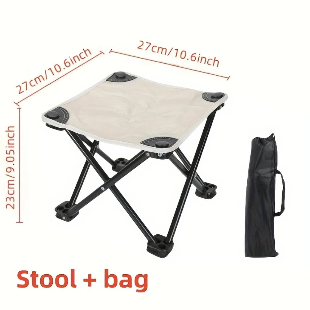 Outdoor Camping Stool with Carry Bag 140kg
