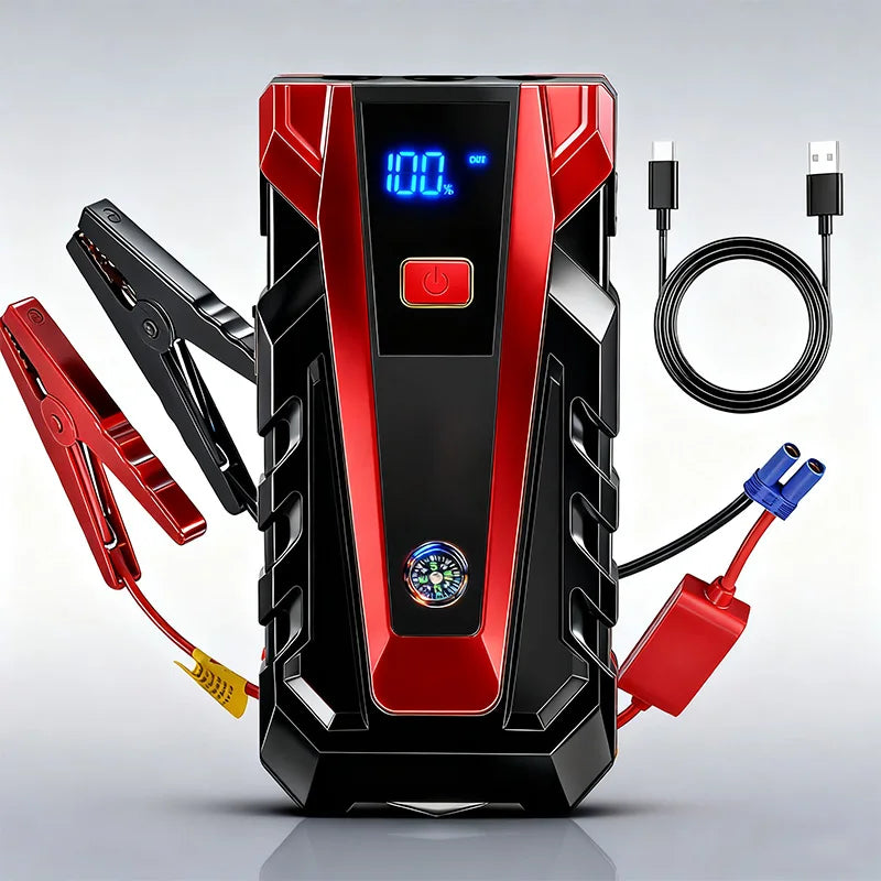 Rscrola Power Bank 3000A Jump Starter Portable Charger Car Booster 12V