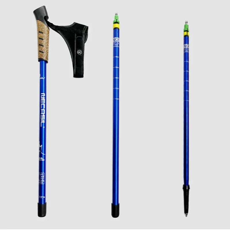 Telescopic Trekking Poles with Cork Handles (2-Pack)