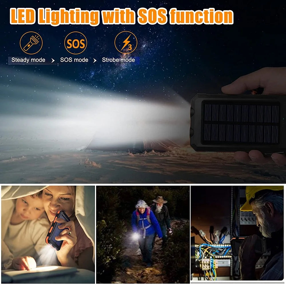 Solar Power Bank 80000mAh Portable Charger