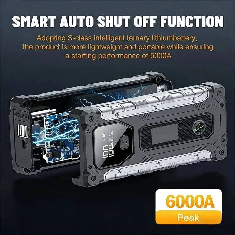 6000A Car Jump Starter Power Bank 12V
