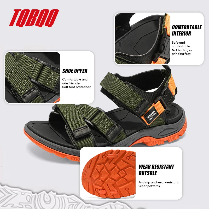 Men's Summer Sandals with Adjustable Strap