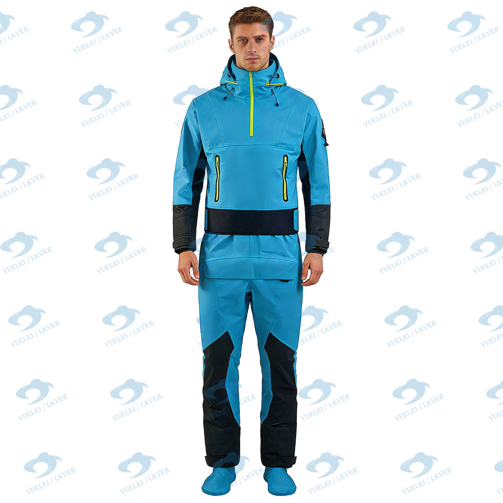 LKVER Dry Suit for Kayaking With Latex Garsket on Neck and Wrist
