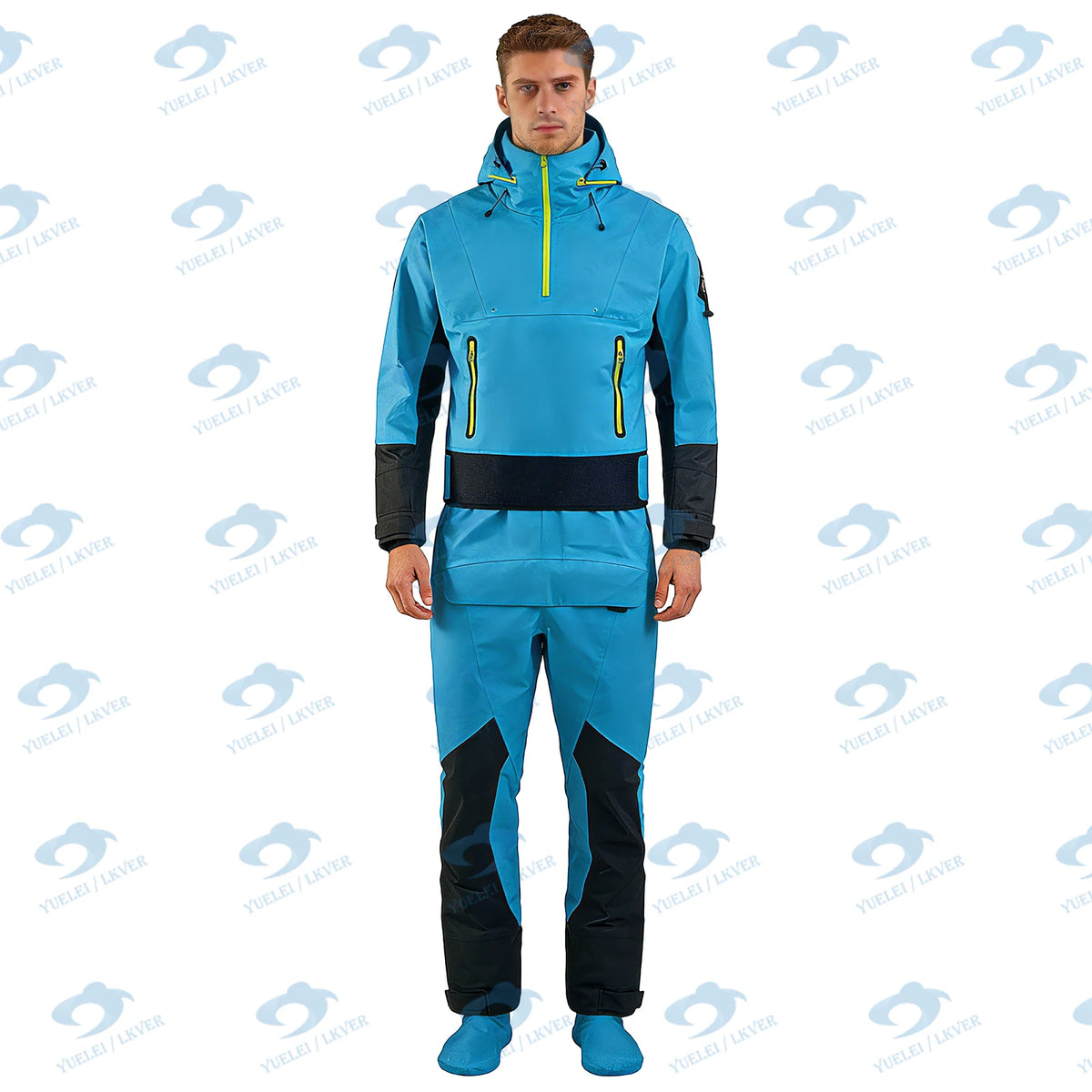 LKVER Dry Suit for Kayaking With Latex Garsket on Neck and Wrist