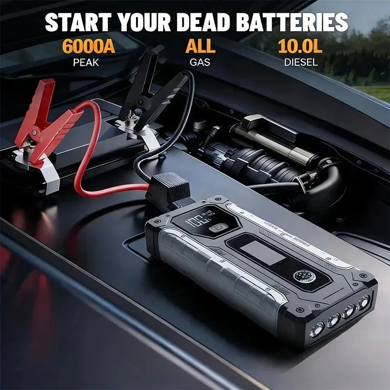 6000A Car Jump Starter Power Bank 12V
