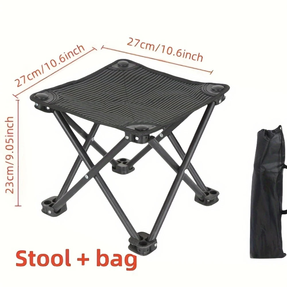 Outdoor Camping Stool with Carry Bag 140kg