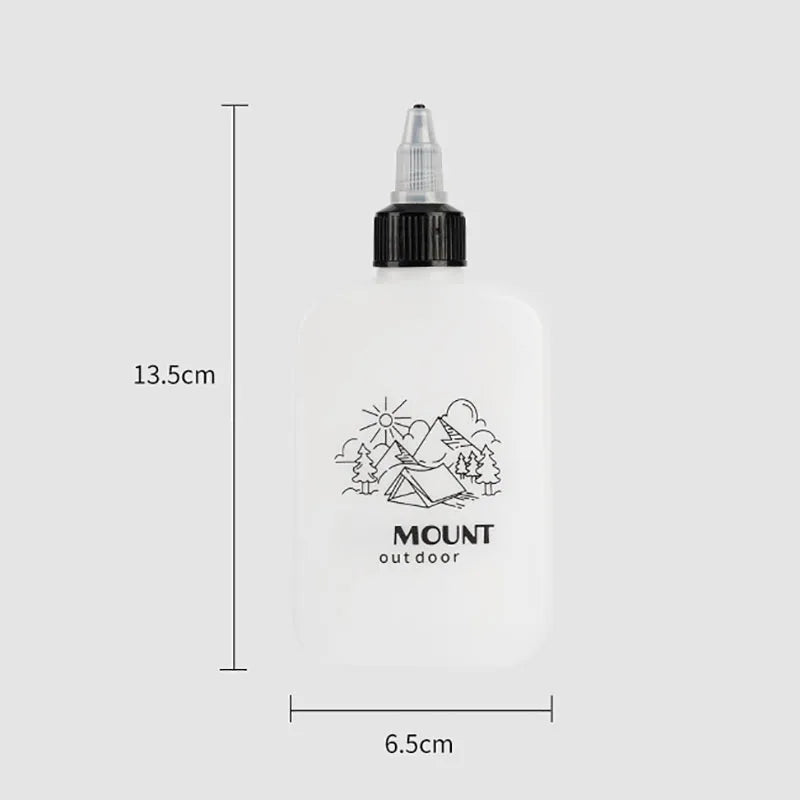 Outdoor Camping Oil Dispenser Bottle 120ml Leakproof Jar Squeeze Bottle