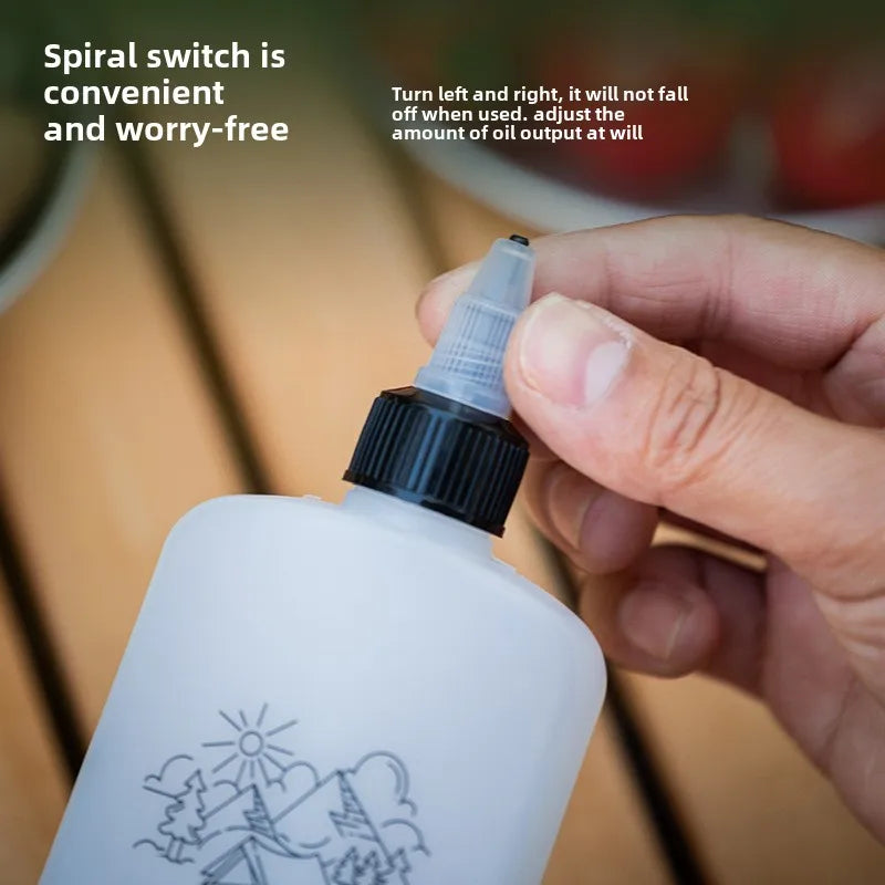 Outdoor Camping Oil Dispenser Bottle 120ml Leakproof Jar Squeeze Bottle