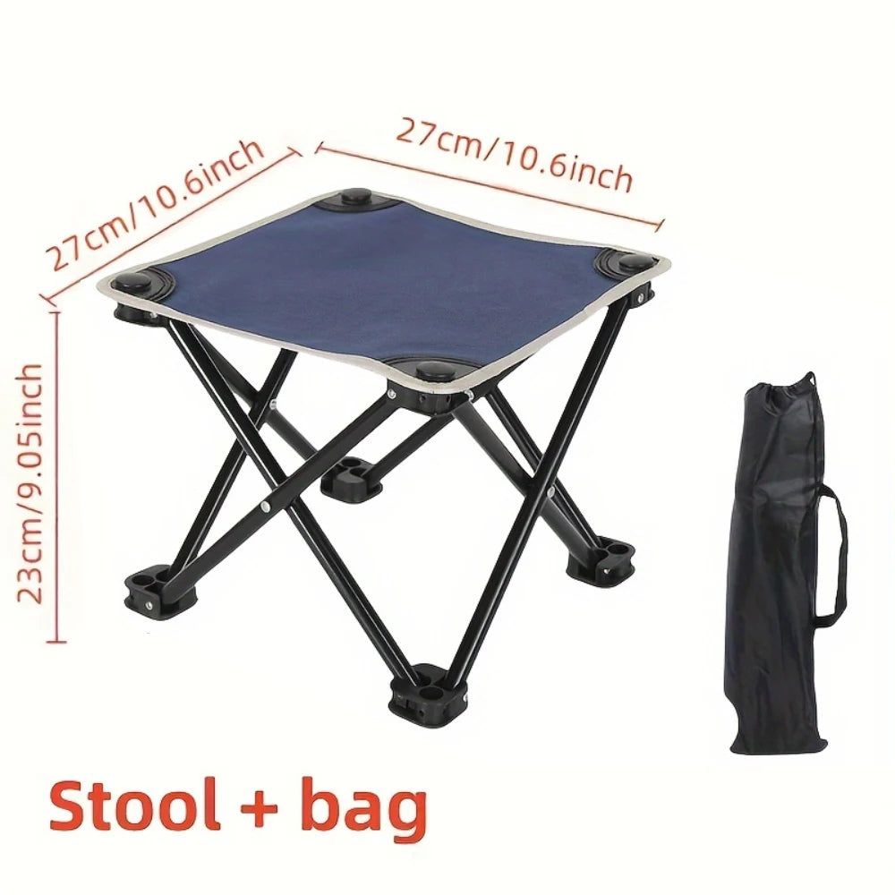 Outdoor Camping Stool with Carry Bag 140kg