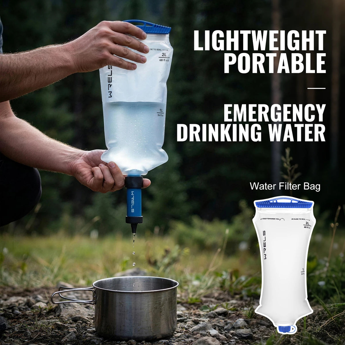 WRELS Water Collection BPA-Free Filtration Bag