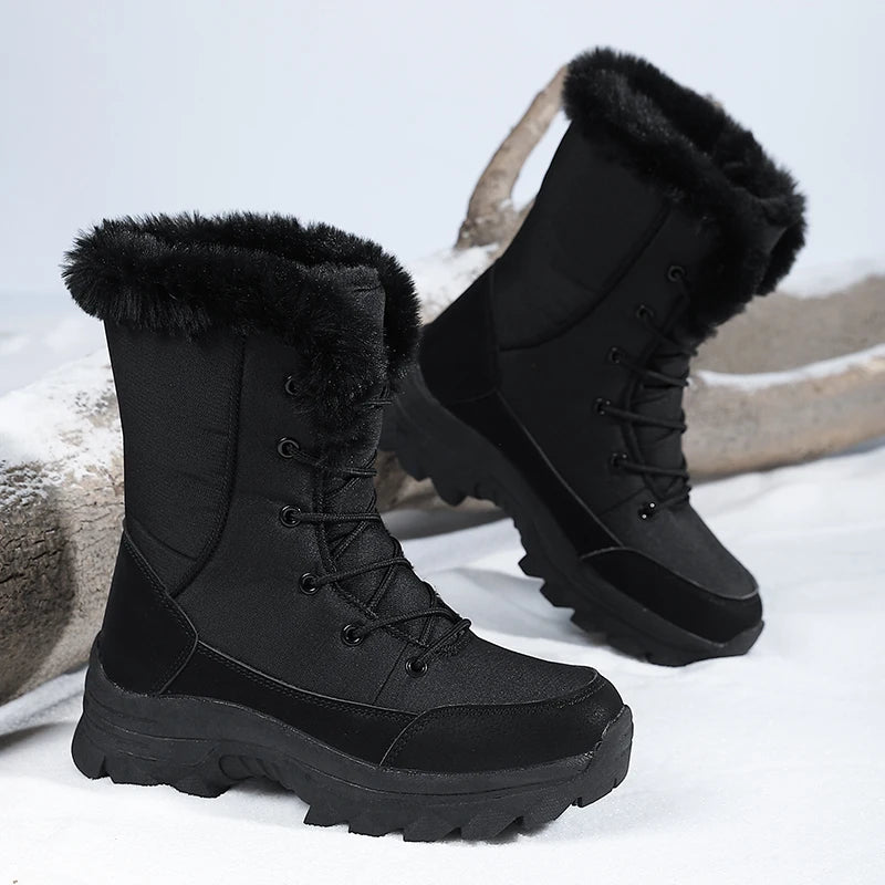 Winter Snow Boots for Women, Waterproof, Non-Slip
