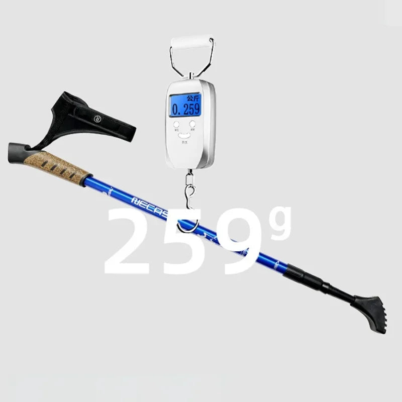 Telescopic Trekking Poles with Cork Handles (2-Pack)