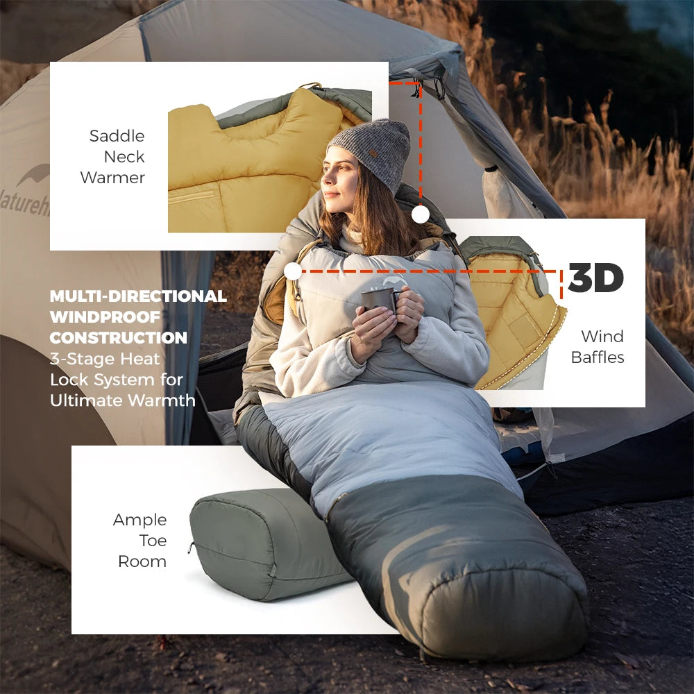 Naturehike Mummy Sleeping Bag -2~5℃ Ultralight