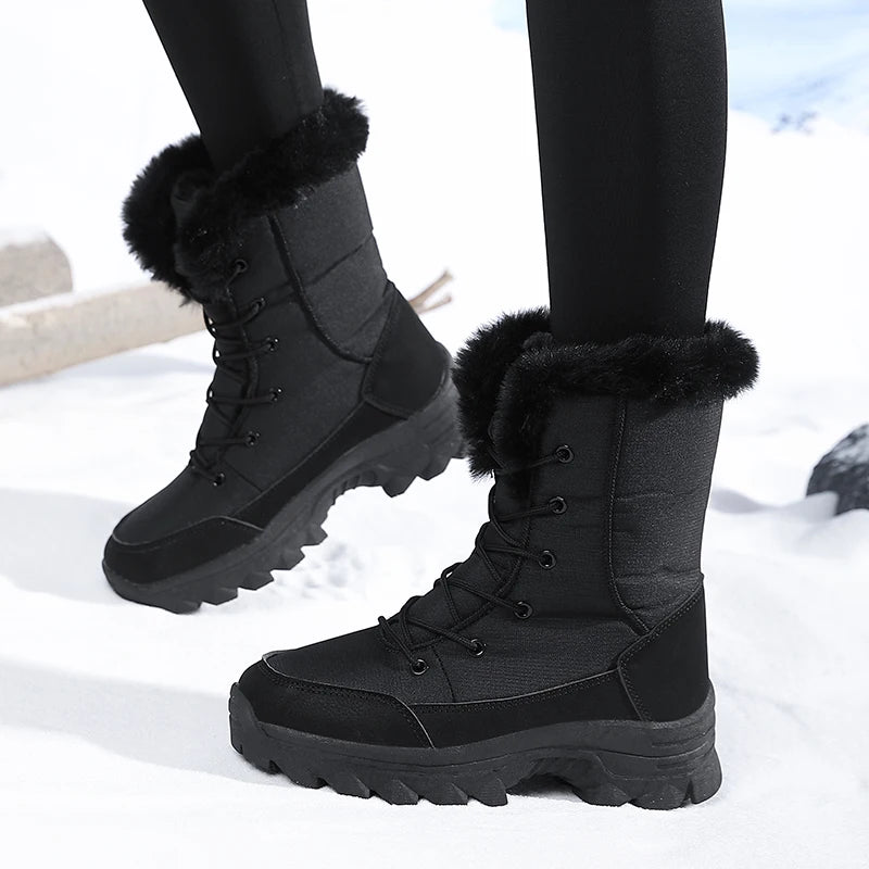 Winter Snow Boots for Women, Waterproof, Non-Slip