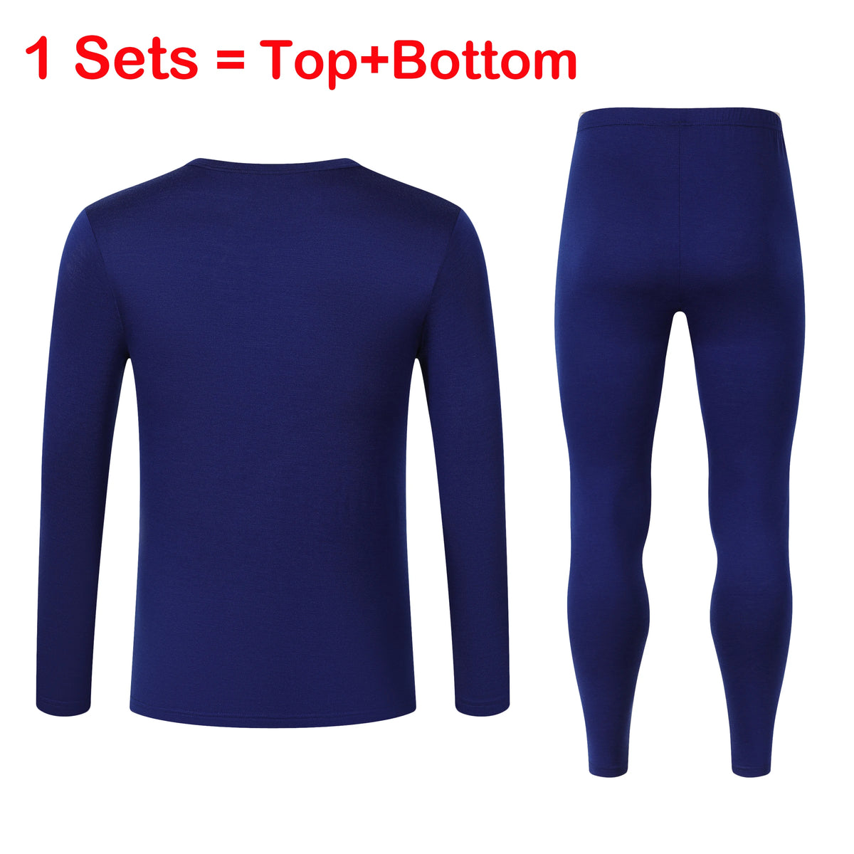 Men's 100% Merino Wool Base Layer Set