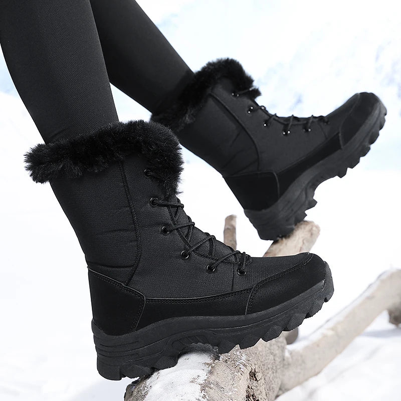 Winter Snow Boots for Women, Waterproof, Non-Slip