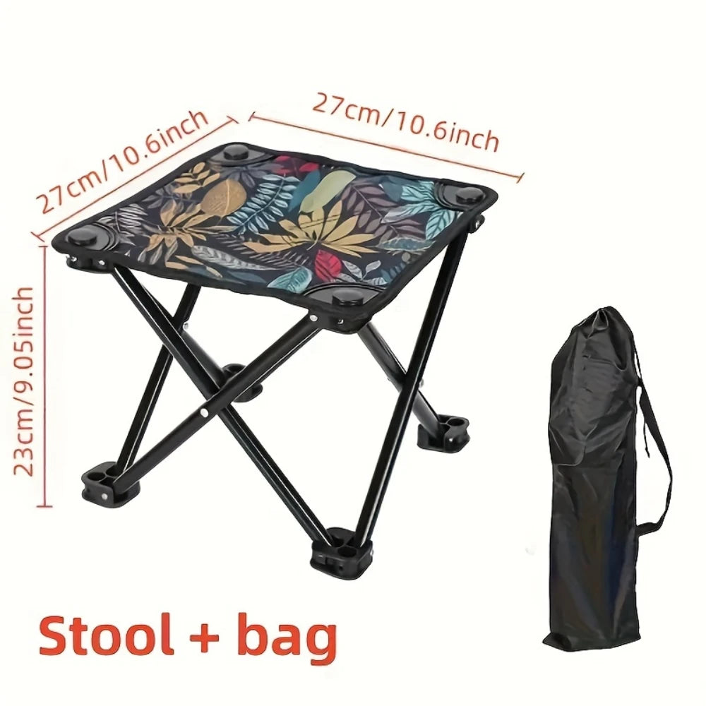 Outdoor Camping Stool with Carry Bag 140kg