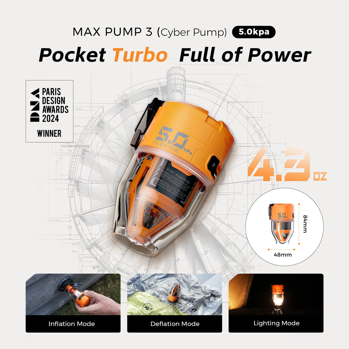 FLEXTAIL MAX PUMP 3 - Electric Air Pump
